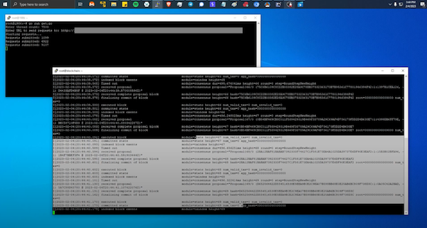 Tendermint remote API crash from Padillacs desktop