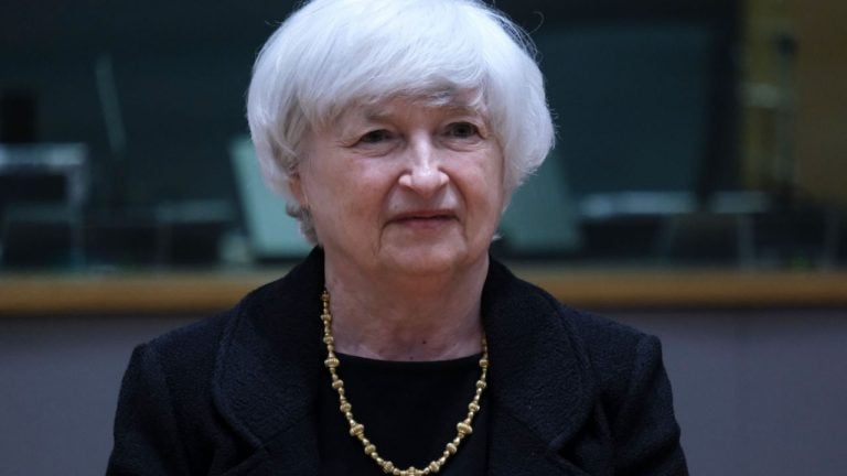 US treasury secretary yellen dollar sanctions