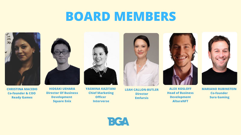 Blockchain Game Alliance 2023 board members