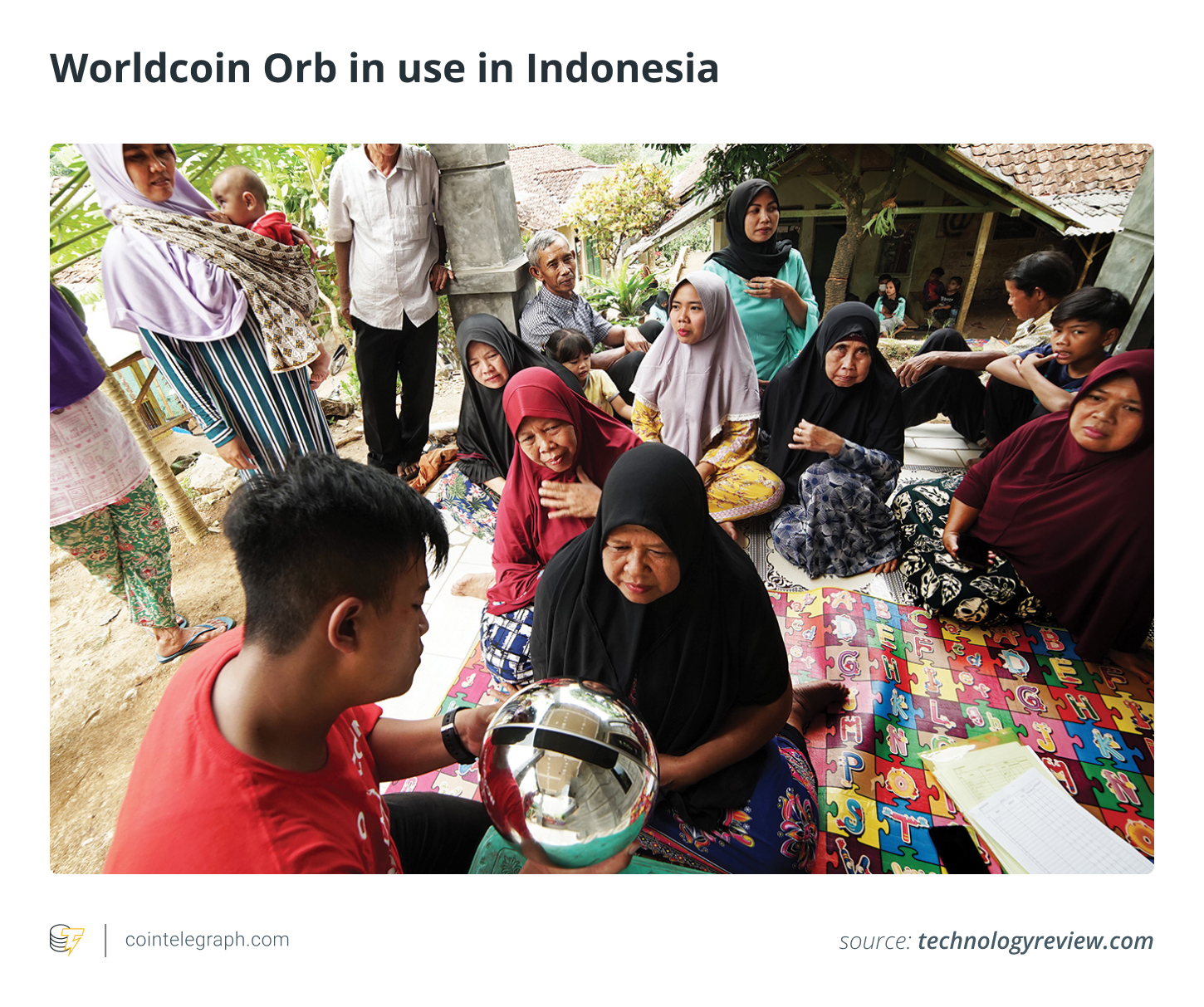 Worldcoin Orb in use in Indonesia