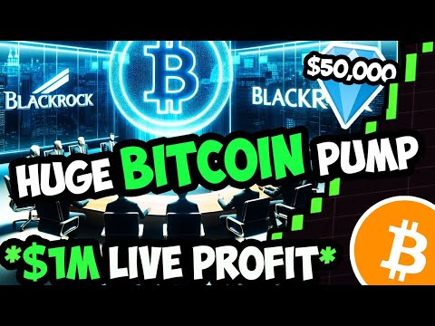 *ALERT* LIVE $1M PROFIT TRADING BITCOIN PUMP 🚨 LOW CAP 100X ALTCOINS! BLACKROCK BITCOIN ETF UPDATE