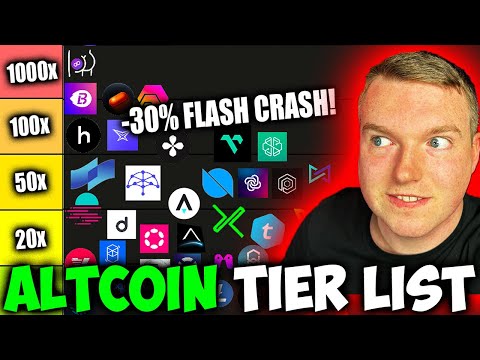 HUGE BITCOIN DUMP!!! Top 100 Altcoins To Buy In 2024 Tier List.