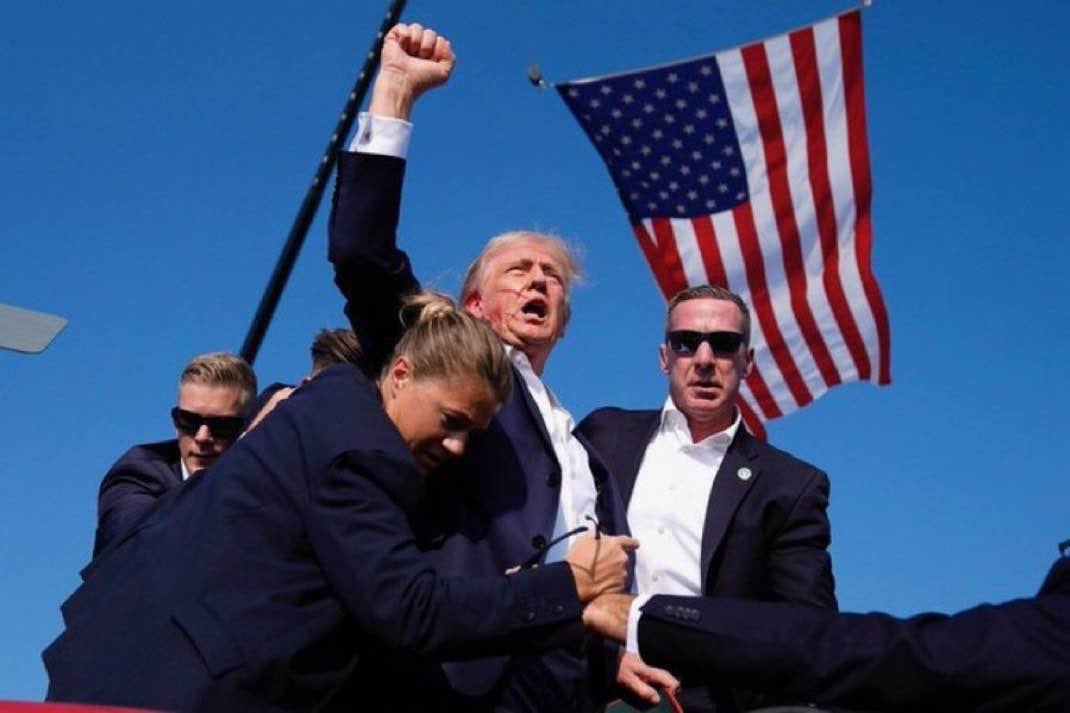 Trump raising fist post-attack
